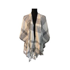 Banana Republic buffalo plaid shawl OSFM
